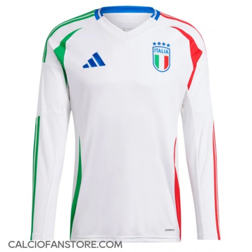 Maglia Calcio Italia Seconda Divisa Europei 2024 Manica Lunga